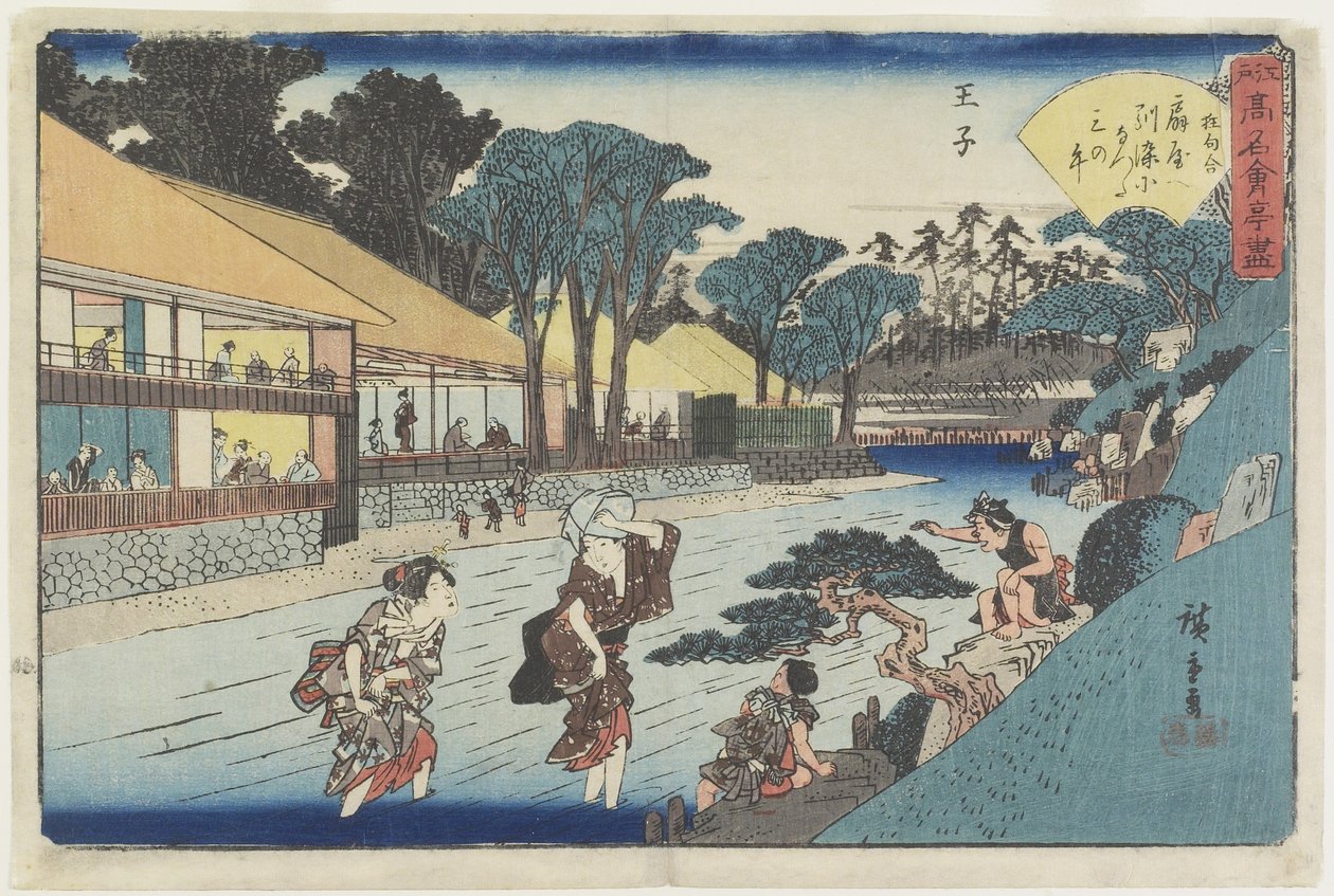 O_giya em O_ji, c. 1835-1842 de Utagawa Hiroshige