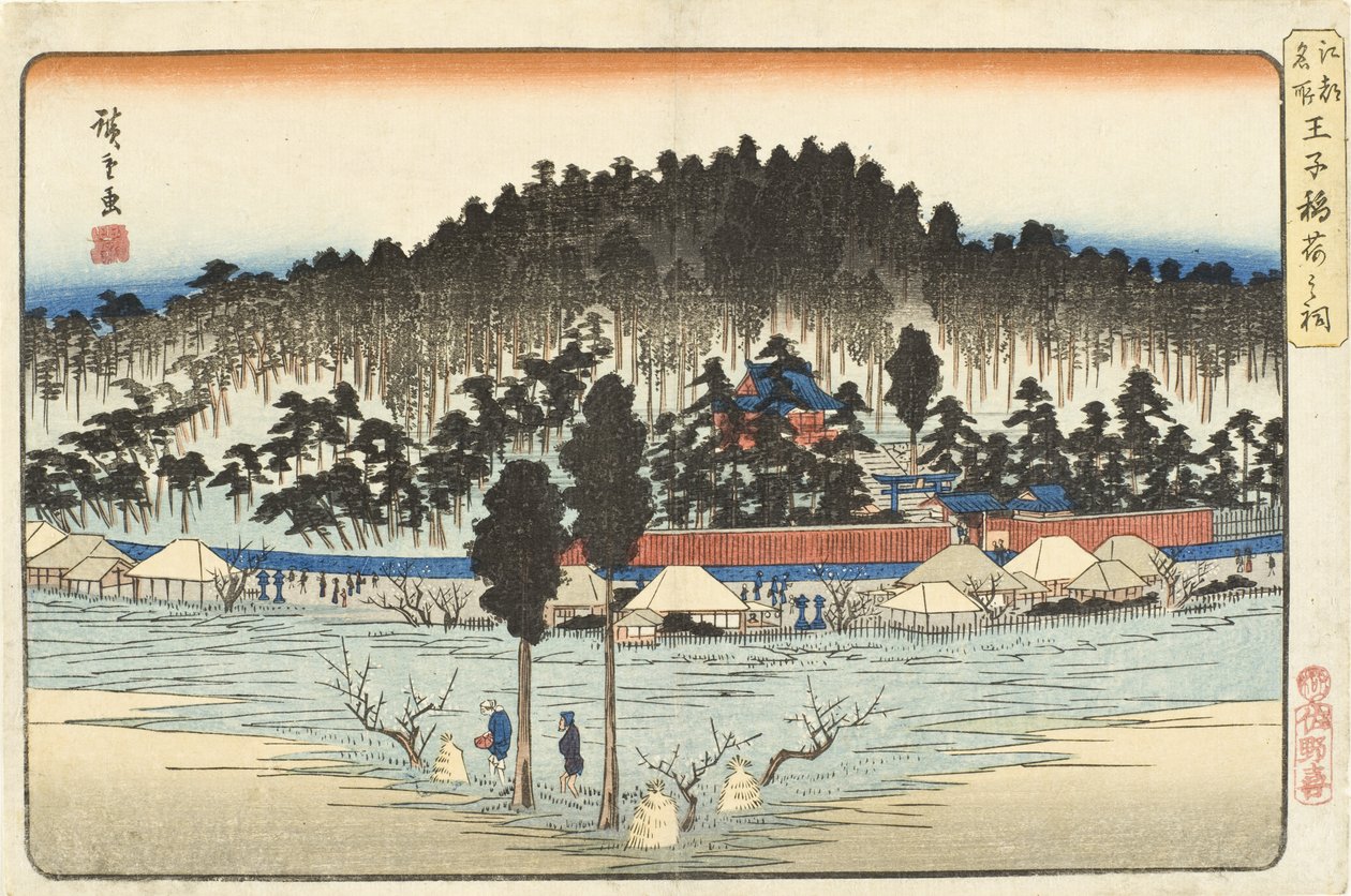Santuário de Ōji Inari de Utagawa Hiroshige