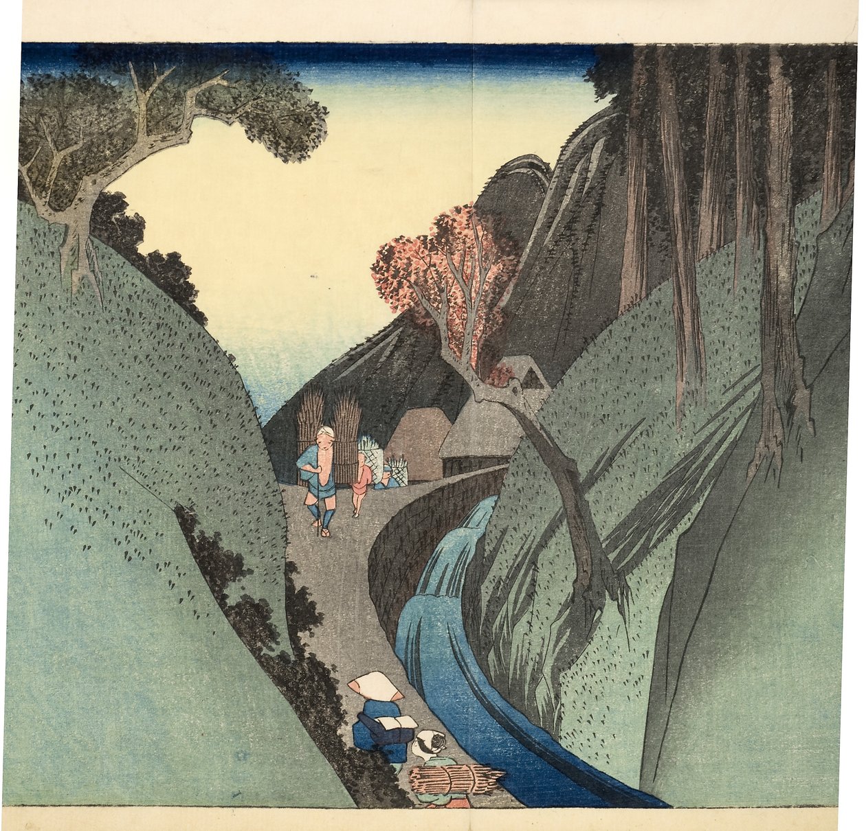Okabe: montanha de Utsu, c.1832-33 (woodblock) de Utagawa Hiroshige