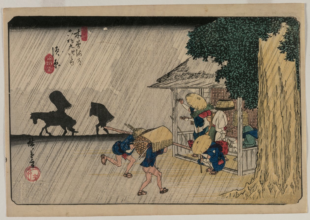 Suhara, da série Sixty-Nine Stations of the Kisokaido de Utagawa Hiroshige