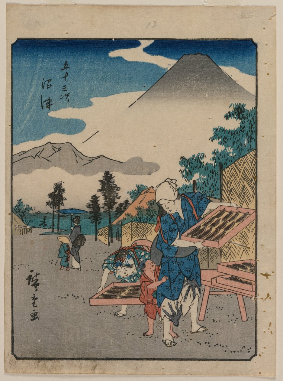 As cinquenta e três estações do Tokaido: Numazu de Utagawa Hiroshige