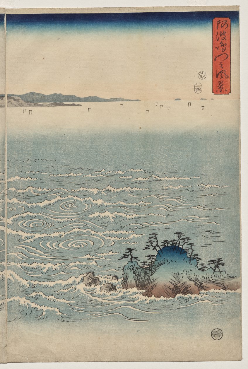 Os redemoinhos de Awa de Utagawa Hiroshige