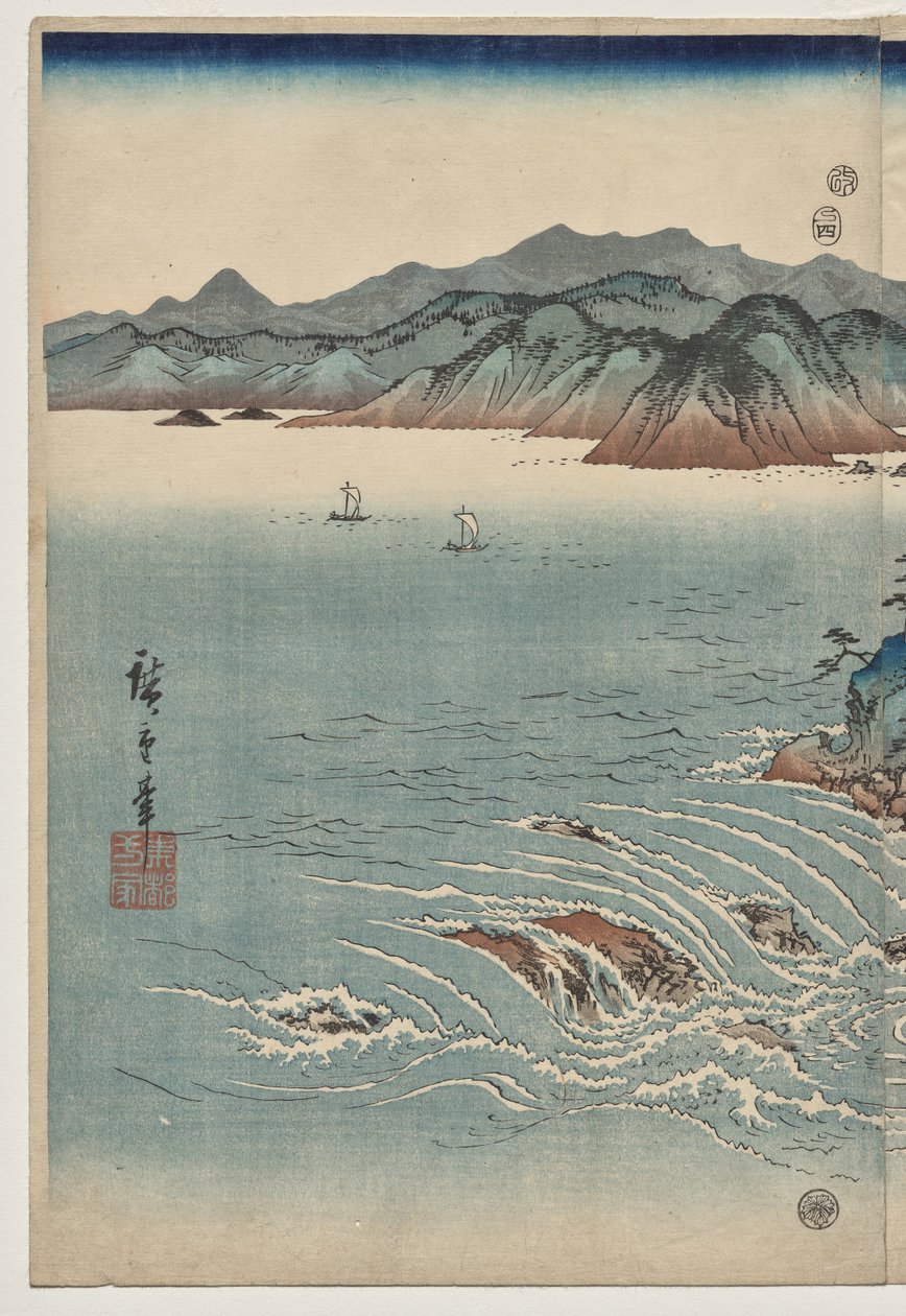 Os redemoinhos de Awa de Utagawa Hiroshige