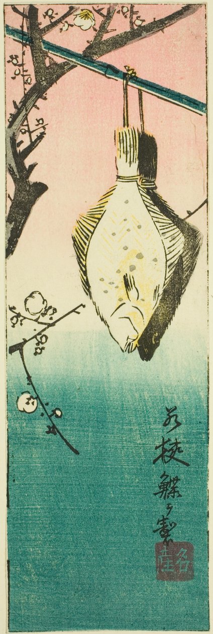 Wakasa, seção da folha no. 10 da série "Fotos Recortadas das Províncias (Kunizukushi harimaze zue)" de Utagawa Hiroshige