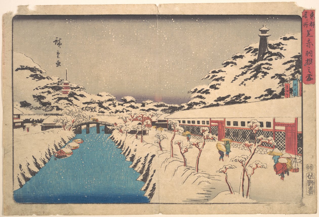 Paisagem de Inverno de Utagawa Hiroshige