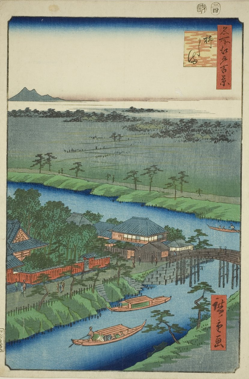 Yanagishima, da série `` Ridge dre d fa net s views of Edo (One Famous Views of Edo)