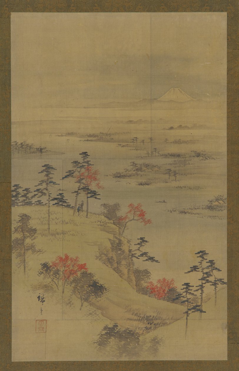 Paisagem de outono, meados do século XIX. de Utagawa Hiroshige II