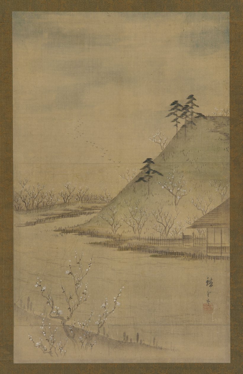 Paisagem primaveril, meados do século XIX. de Utagawa Hiroshige II