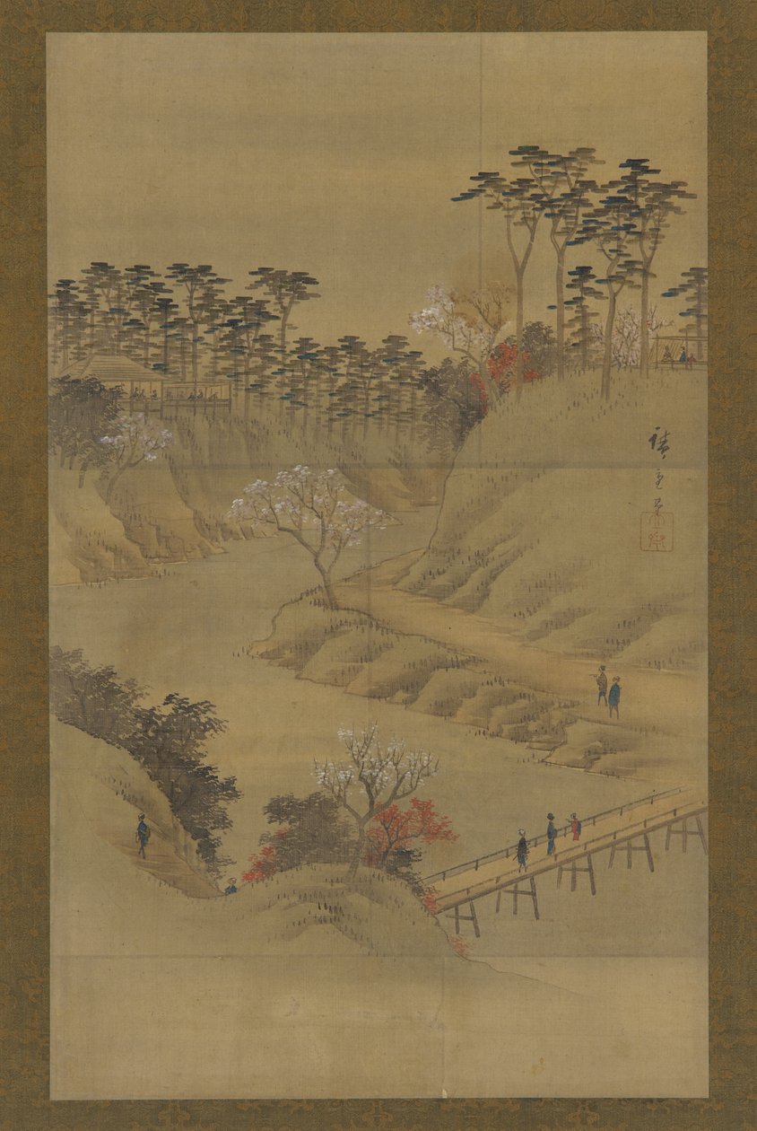 Paisagem de verão, meados do século XIX. de Utagawa Hiroshige II