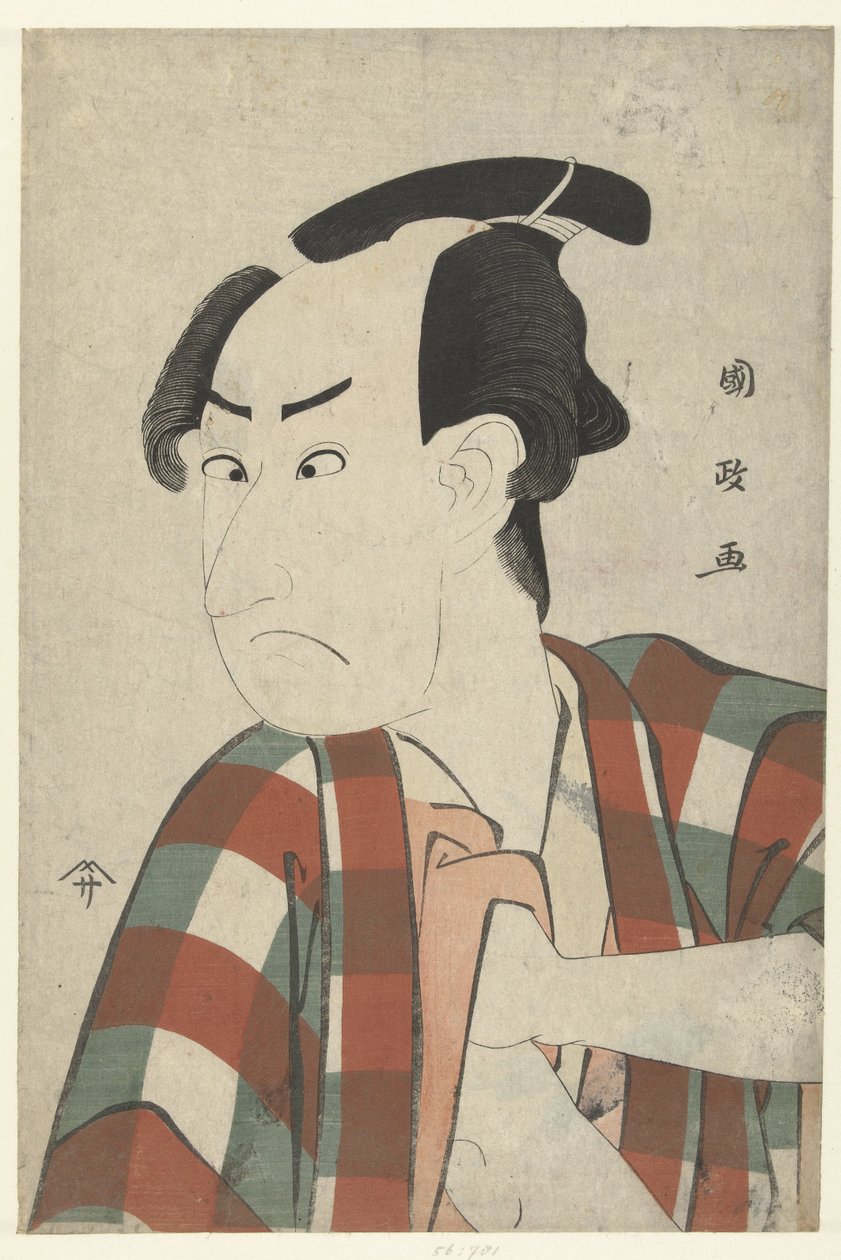 Retrato busto de Ichikawa Omezo de Utagawa Kunimasa