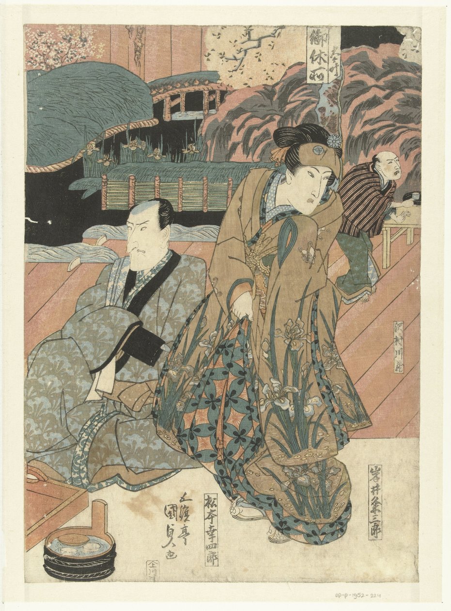 Atores no palco de Utagawa Kunisada (I)