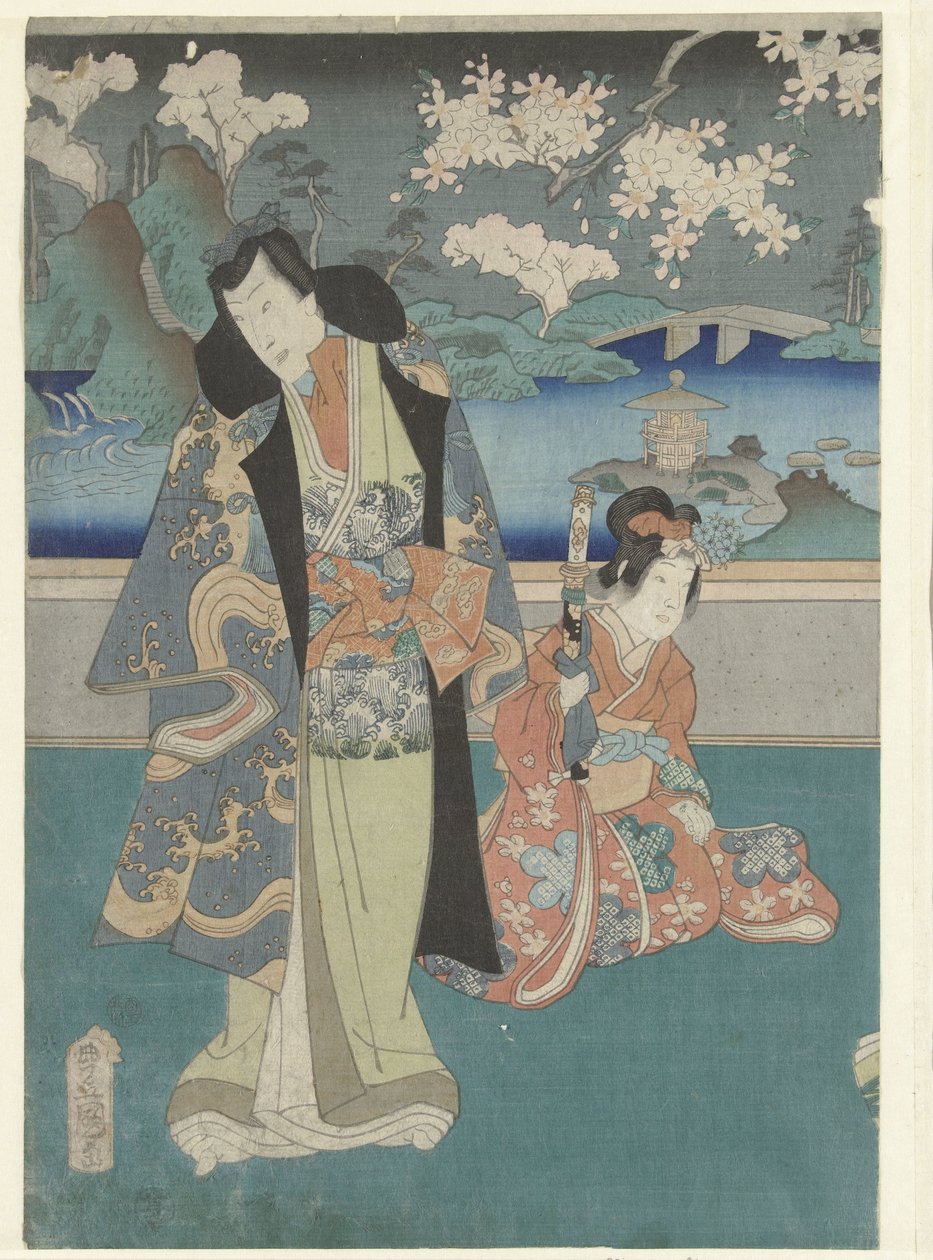 O terceiro mês
Yayoi
Histórias modernas de Genji durante os doze meses (título da série)
Imayo Genji junikagetsu no uchi (título da série) de Utagawa Kunisada (I)