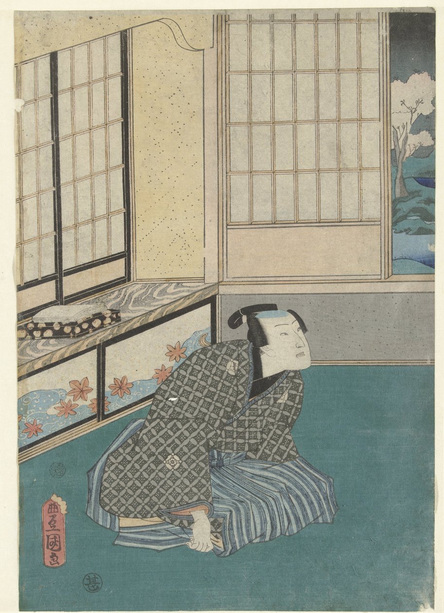 O terceiro mês
Yayoi
Histórias modernas de Genji durante os doze meses (título da série)
Imayo Genji junikagetsu no uchi de Utagawa Kunisada (I)