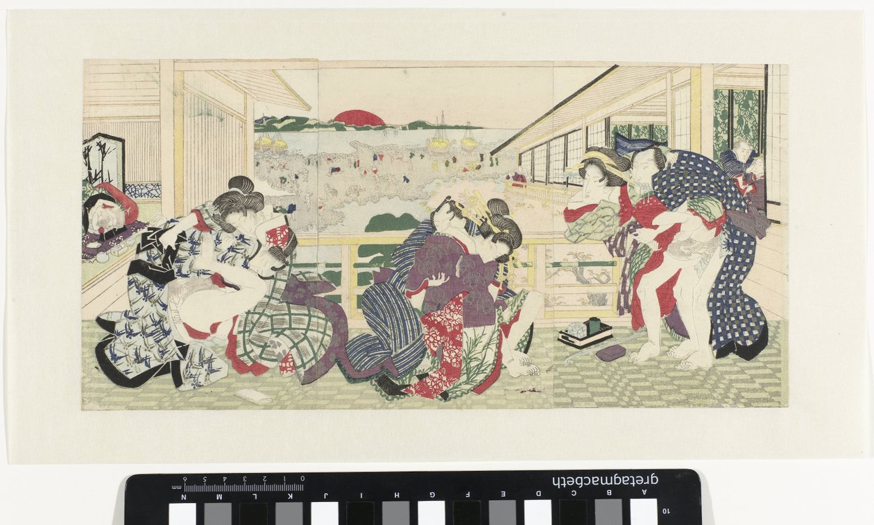 Casais de amor na varanda de Utagawa Kunisada (I)