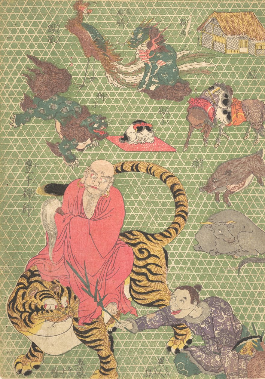 Bake try rk: Por te C et al fts Man Ichida Shoshiro de Naniwa Danshi Naniwa Danshi c. .. .. , 1819. de Utagawa Kunisada