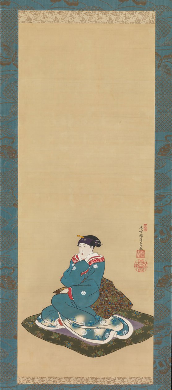 Retrato Memorial de EB Hansier V, 1836. de Utagawa Kunisada