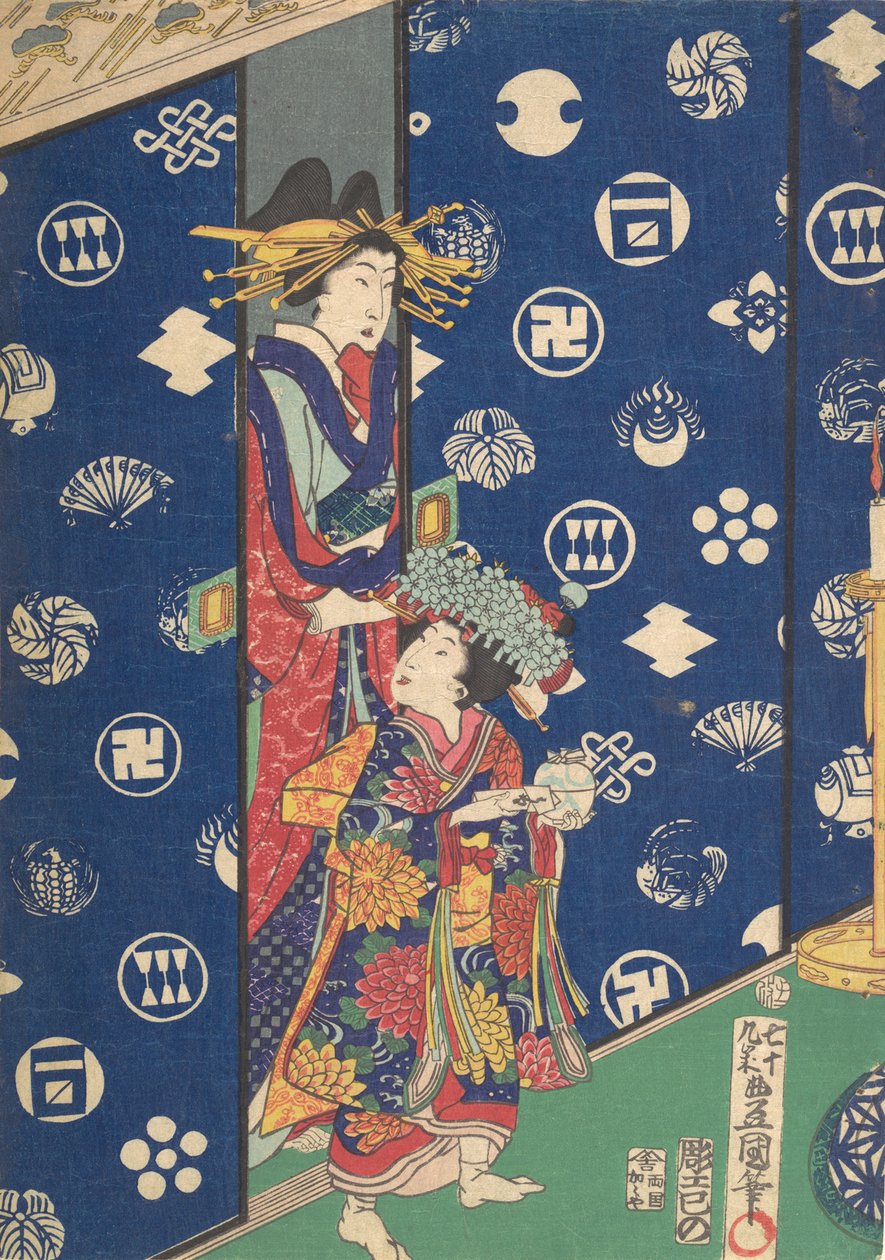 Impresso, século 19., século 19. de Utagawa Kunisada