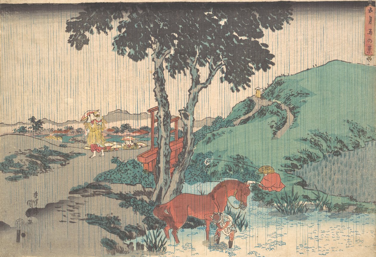 Chuva do quinto mês Samidare, século XIX., século XIX. de Utagawa Kunisada