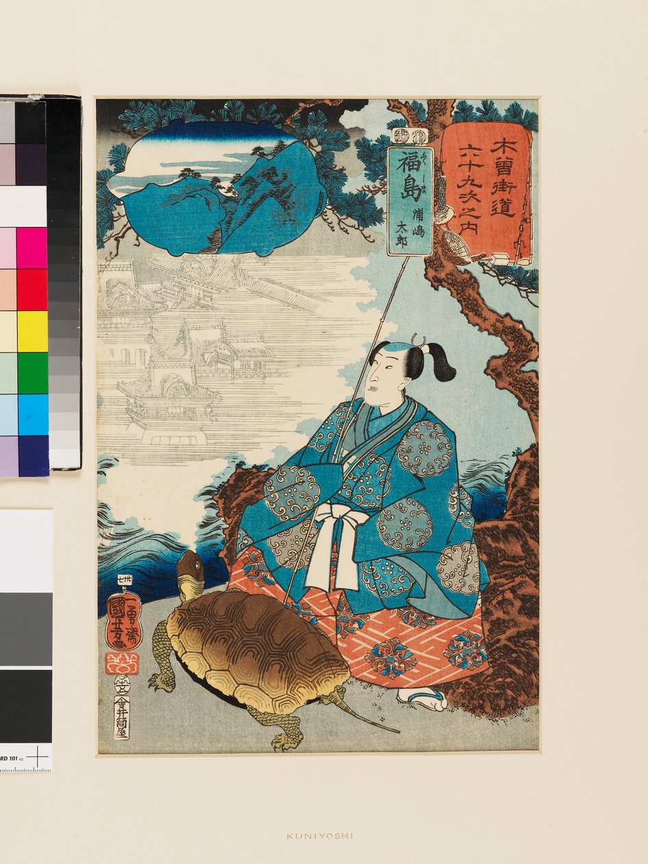 Fukushima: Urashima Tarō de Utagawa Kuniyoshi