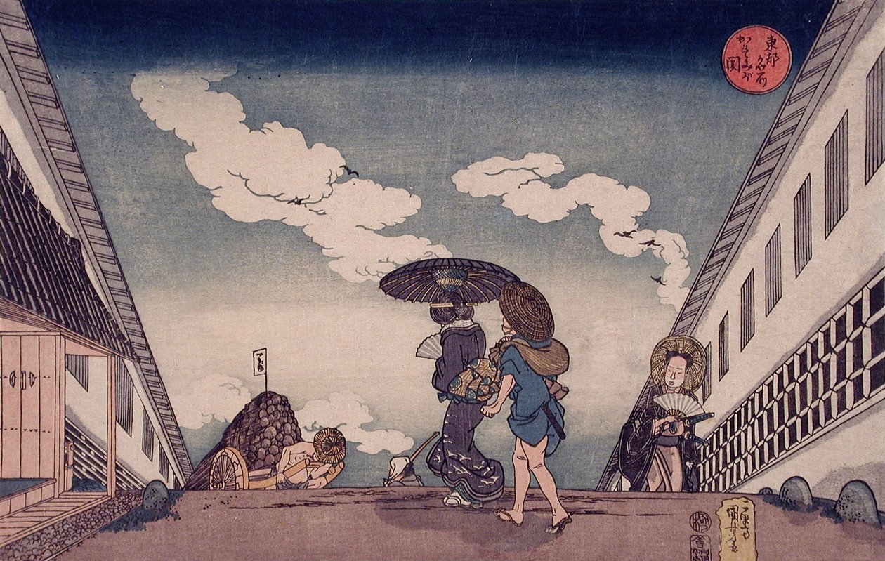 Kasumigaseki de Utagawa Kuniyoshi