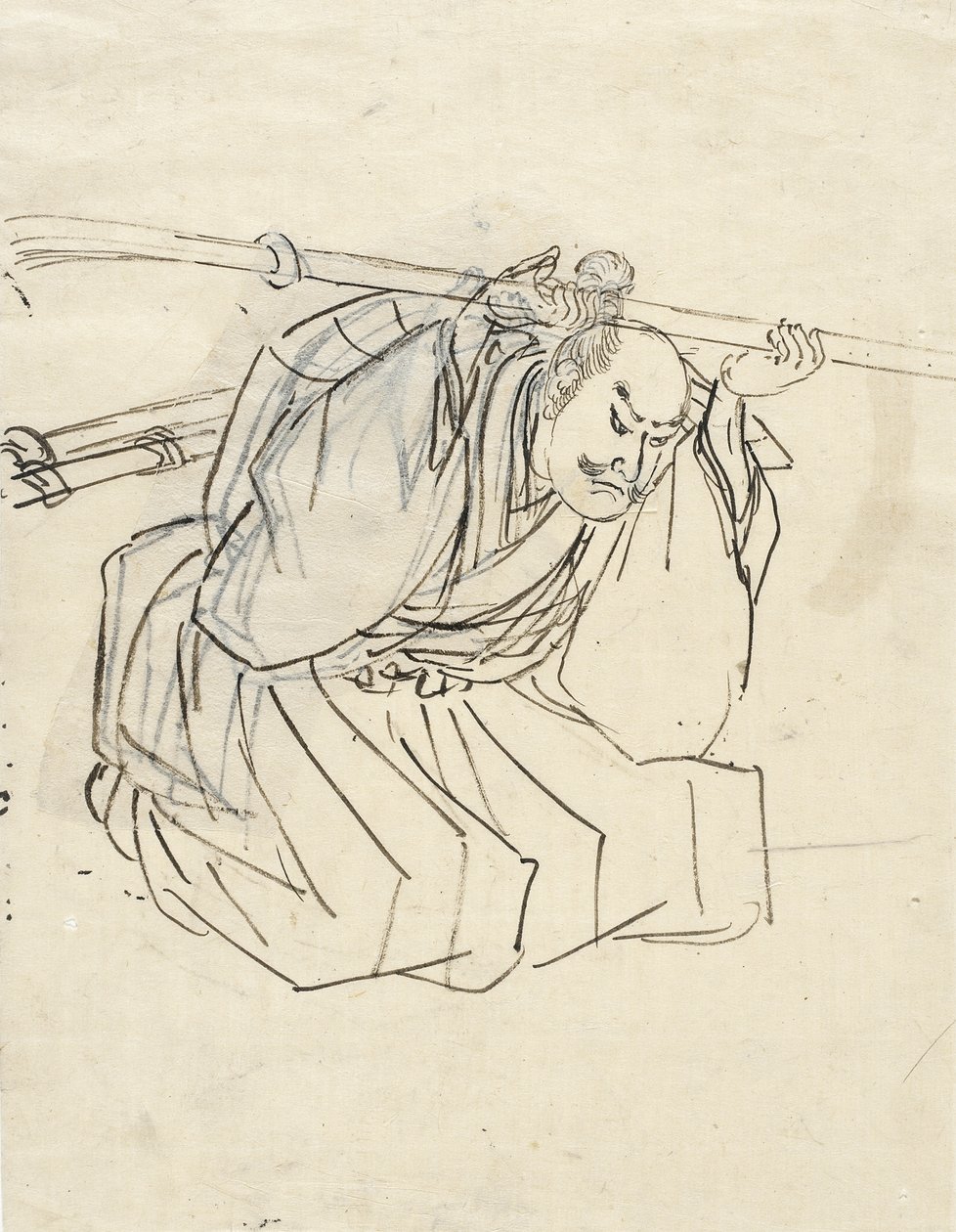 Esboço de Shinano Sakon Tomoyuki de Utagawa Kuniyoshi