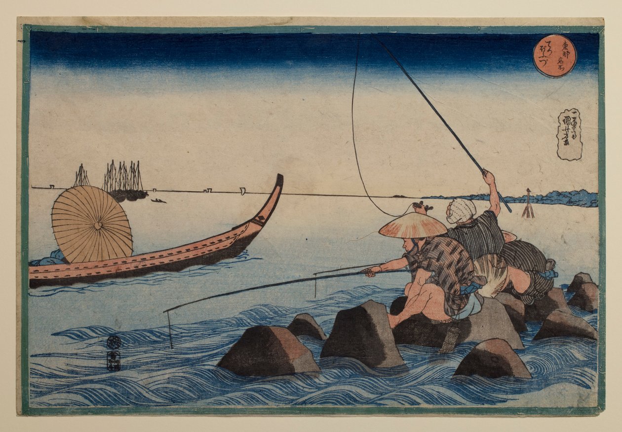 Teppōzu, da série «Lugares famosos da capital oriental» de Utagawa Kuniyoshi