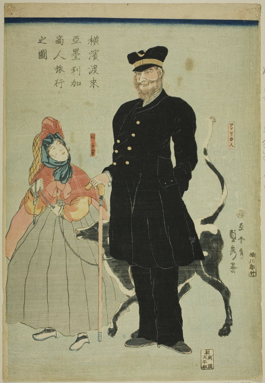 American Mother T Lavaigne Membro Yokohama de Utagawa Sadahide