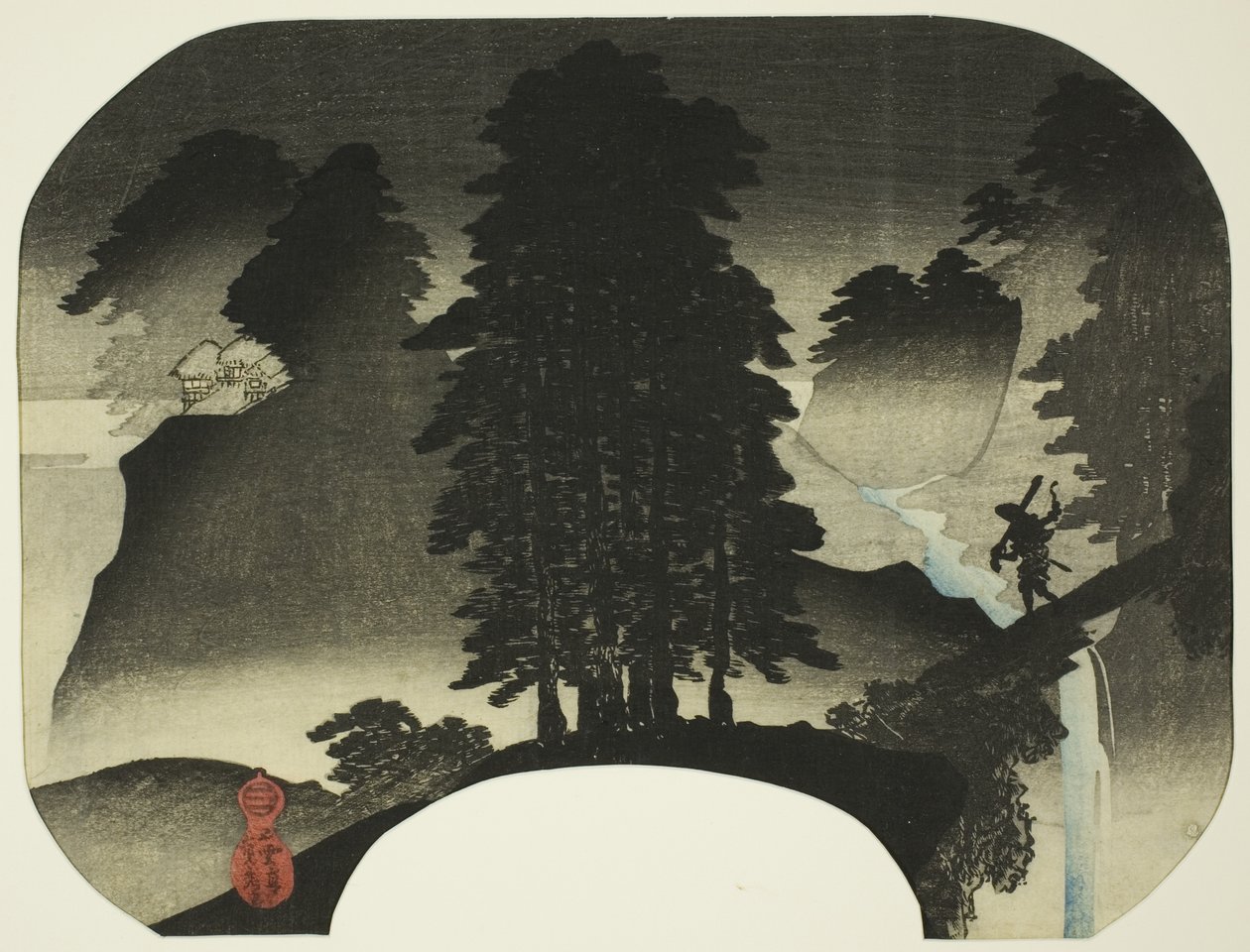 paisagem (com San) de Utagawa Sadahide