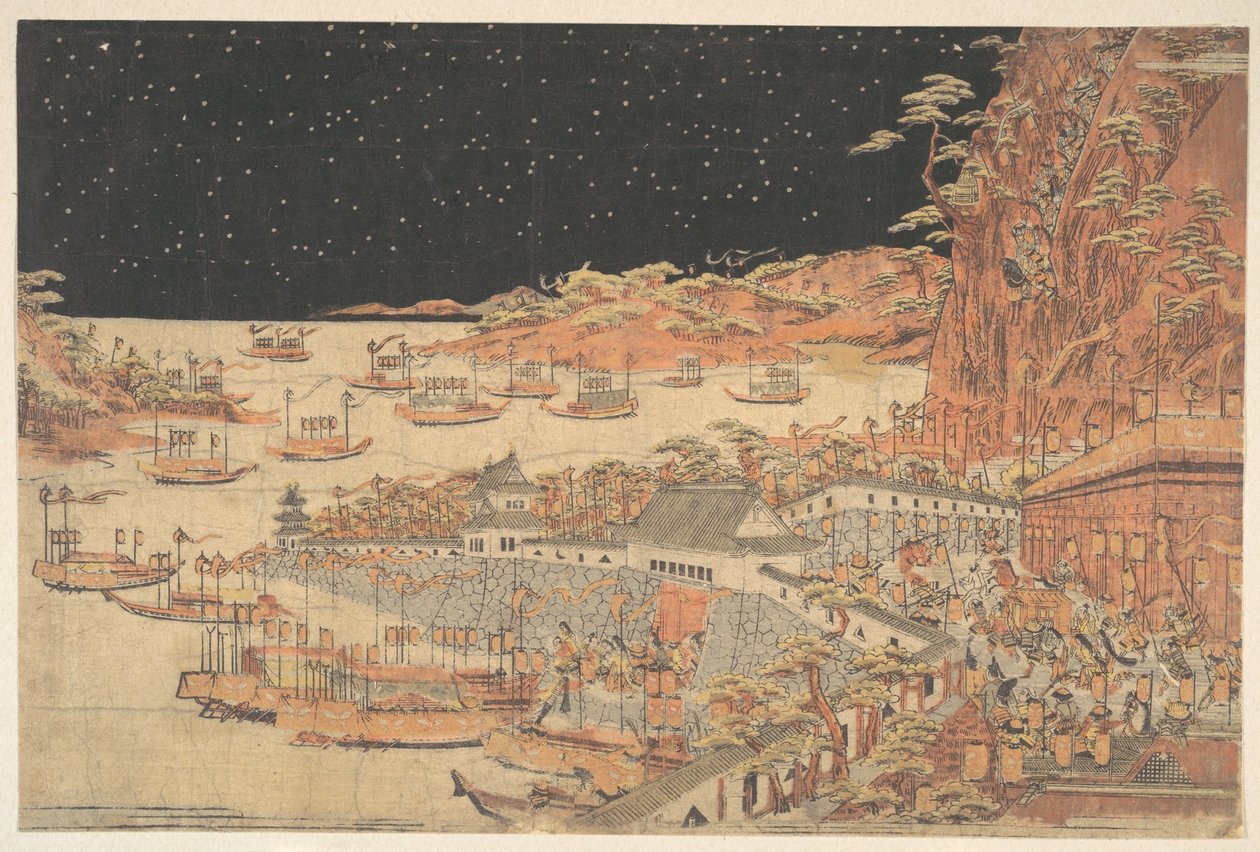 Batalha de Ichi-no-tani, 21 de março de 1184 de Utagawa Toyoharu