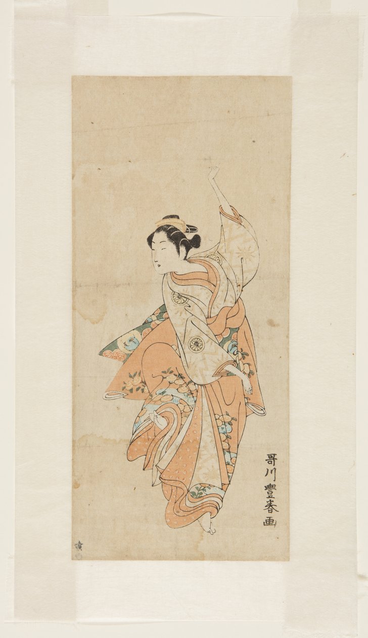 Dança de gueixa de Utagawa Toyoharu