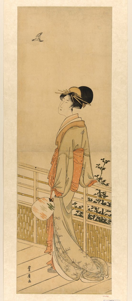 Ouvindo o grito do cuco de Utagawa Toyohiro