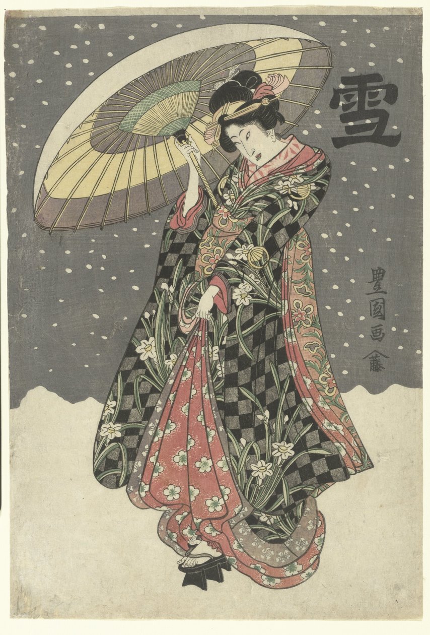 Sneeuw
Yuki (título sobre o objecto) de Utagawa Toyokuni (I)