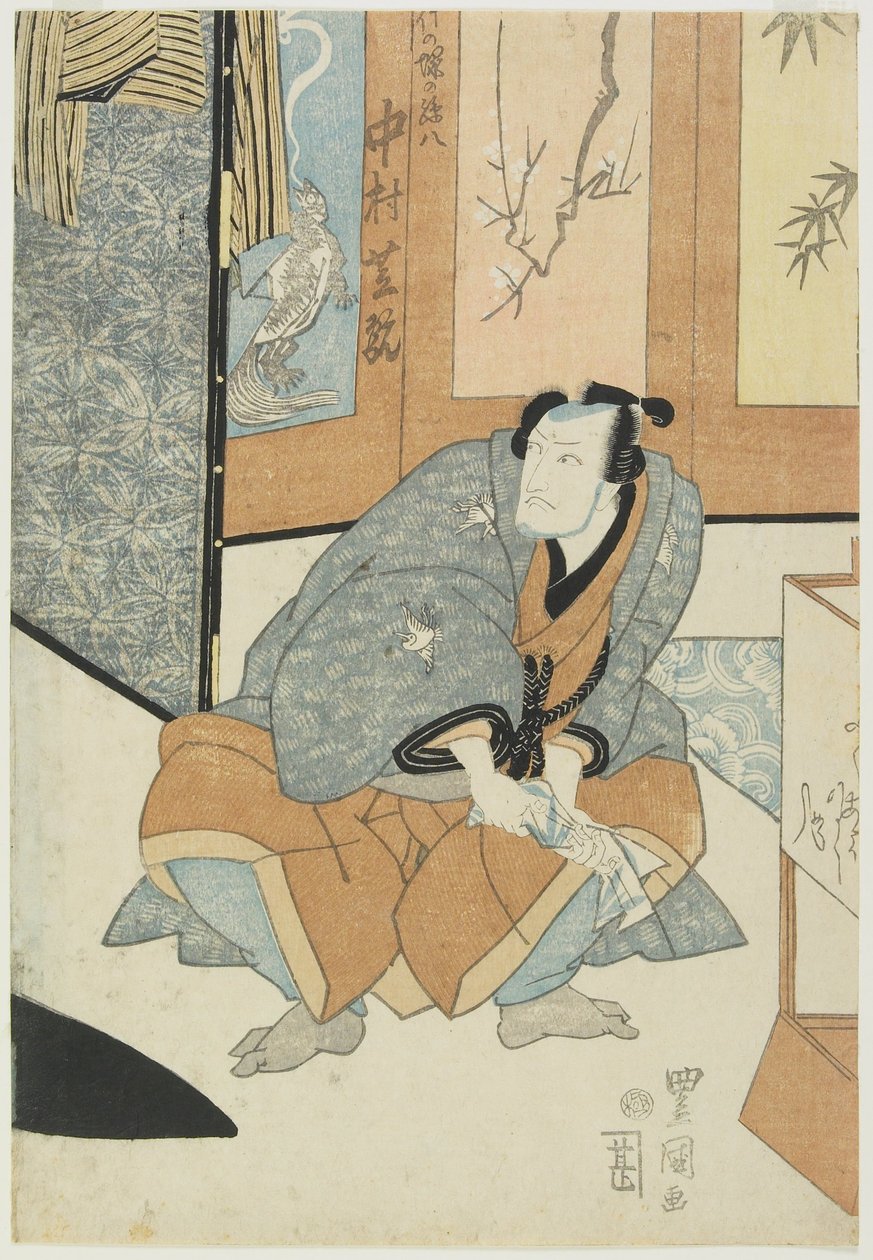 O ator Nakamura Shikan como Magohachi de Takenozuka de Utagawa Toyokuni