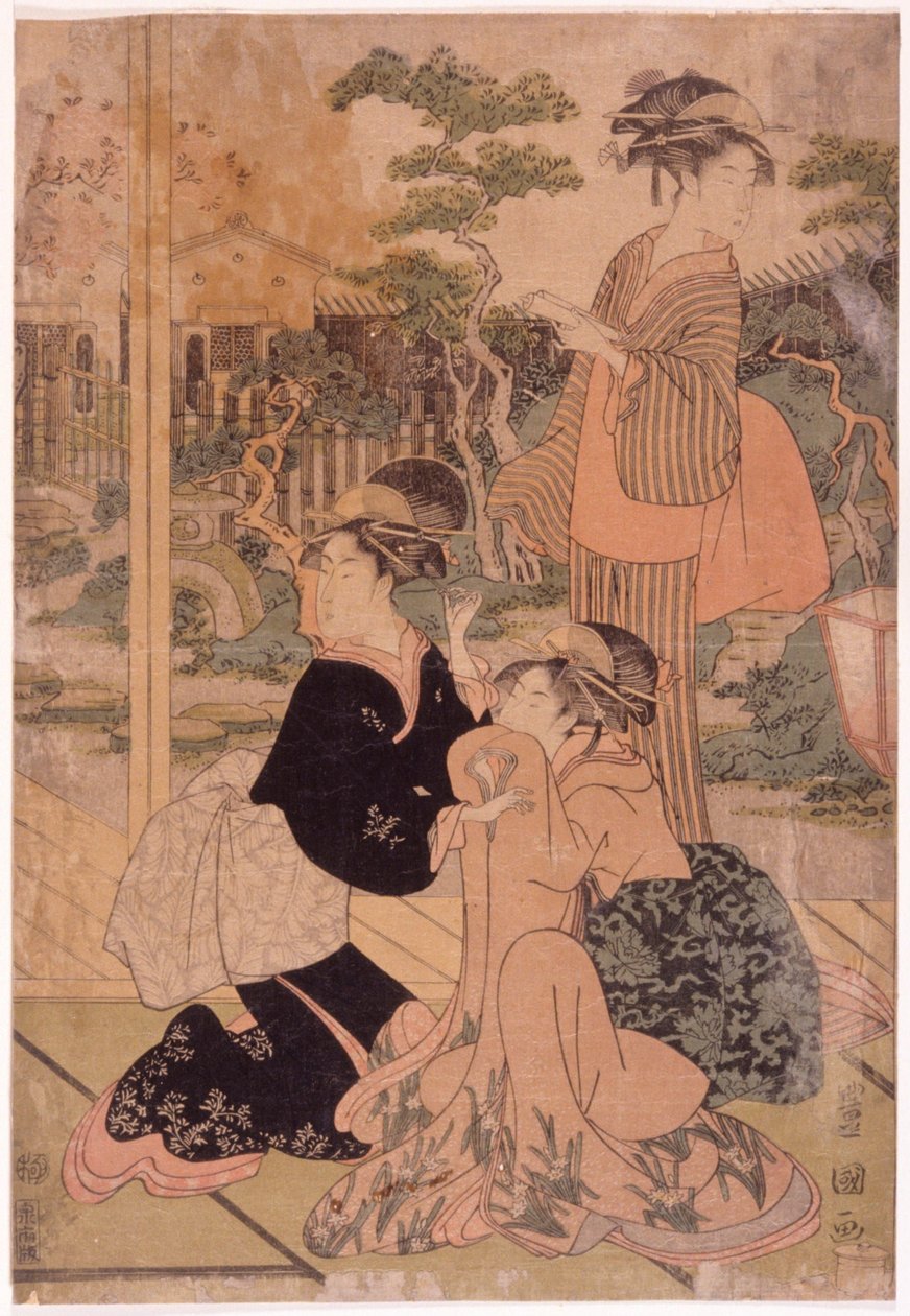 Três belezas de Utagawa Toyokuni