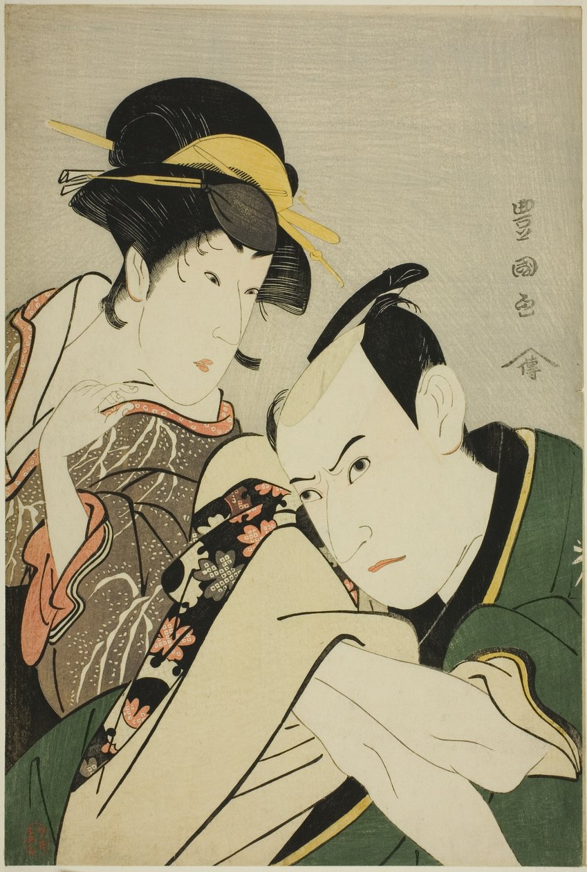 Ichikawa Yaozor membro da estrada e celebração do plano de Gen Takebe Kiyota membro da estrada e ondas de Utagawa Toyokuni I