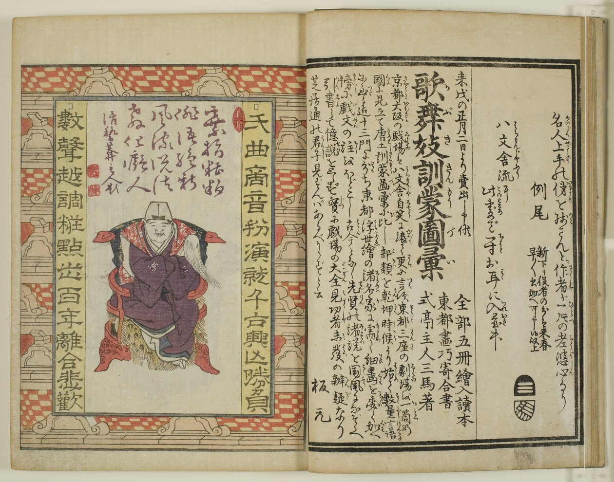 Yakusha Sangai Kyo de Utagawa Toyokuni I