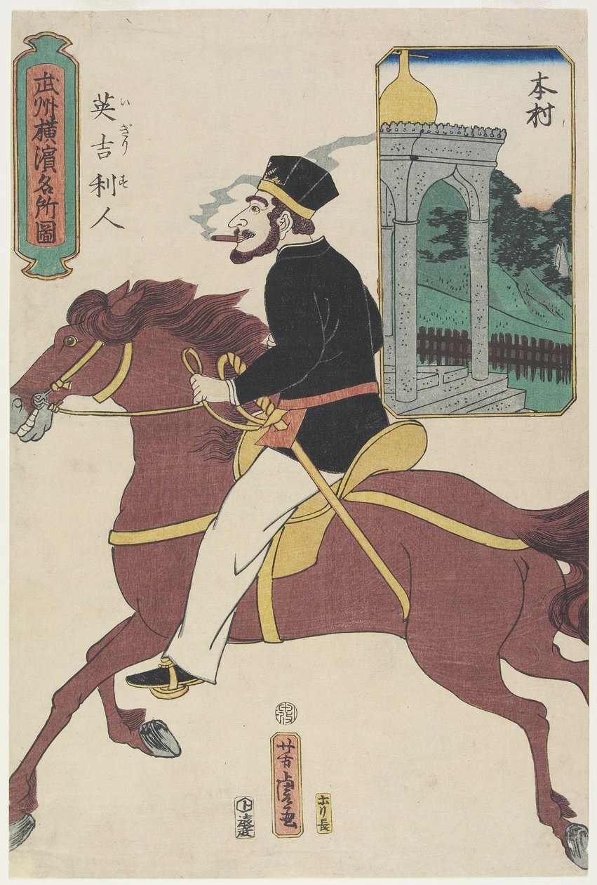 Homem Britânico de Utagawa Yoshitora