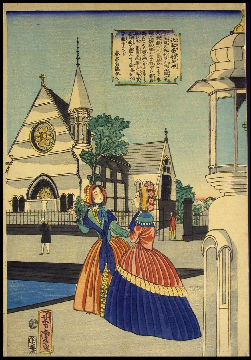 América do Norte (Kit América) de Utagawa Yoshitora