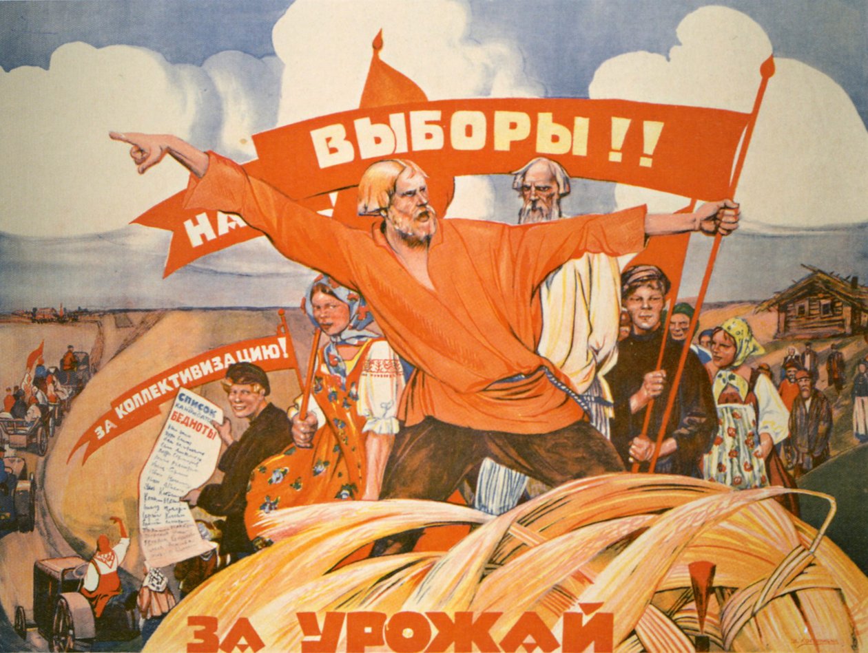 Cartaz de Propaganda Russa de V. Kostianitsyn