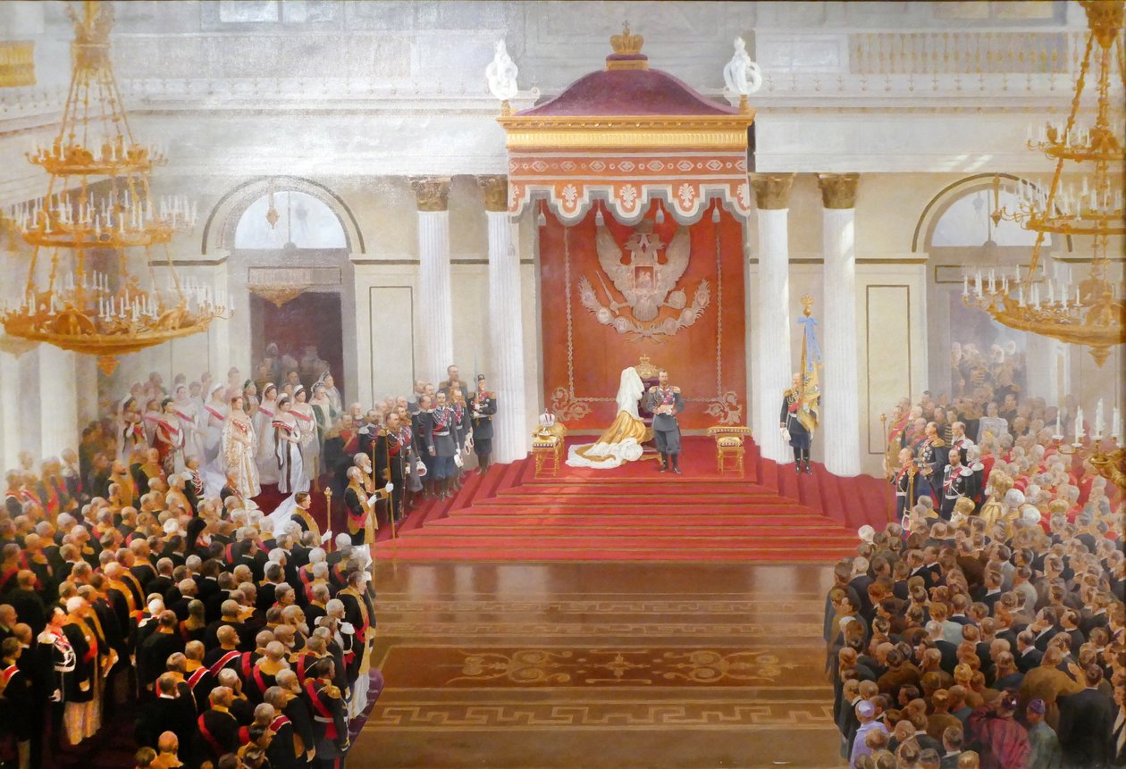 Discurso do trono do imperador Nicolau II por ocasião da abertura da Primeira Duma de V Polyakov