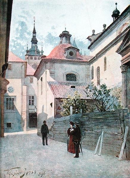 Jirska Ulice, Praga, ilustração de 