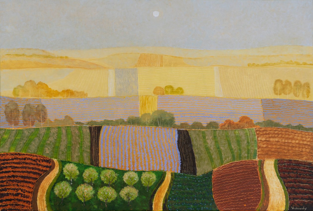 Over Horizon, 2024 (óleo sobre tela) de Vadym Vaskovsky