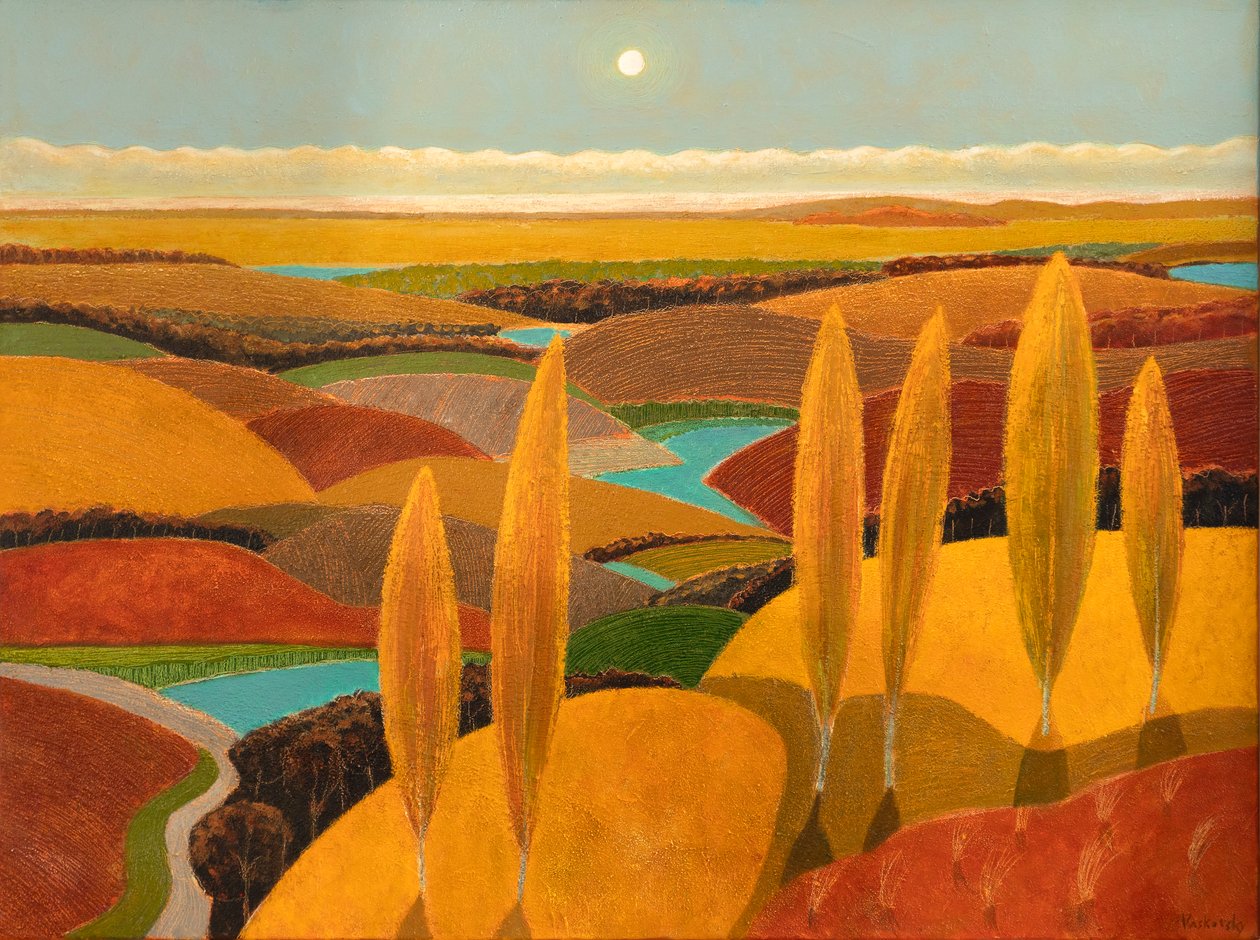 Poplar Hill In Dunes, 2023 (óleo sobre tela) de Vadym Vaskovsky