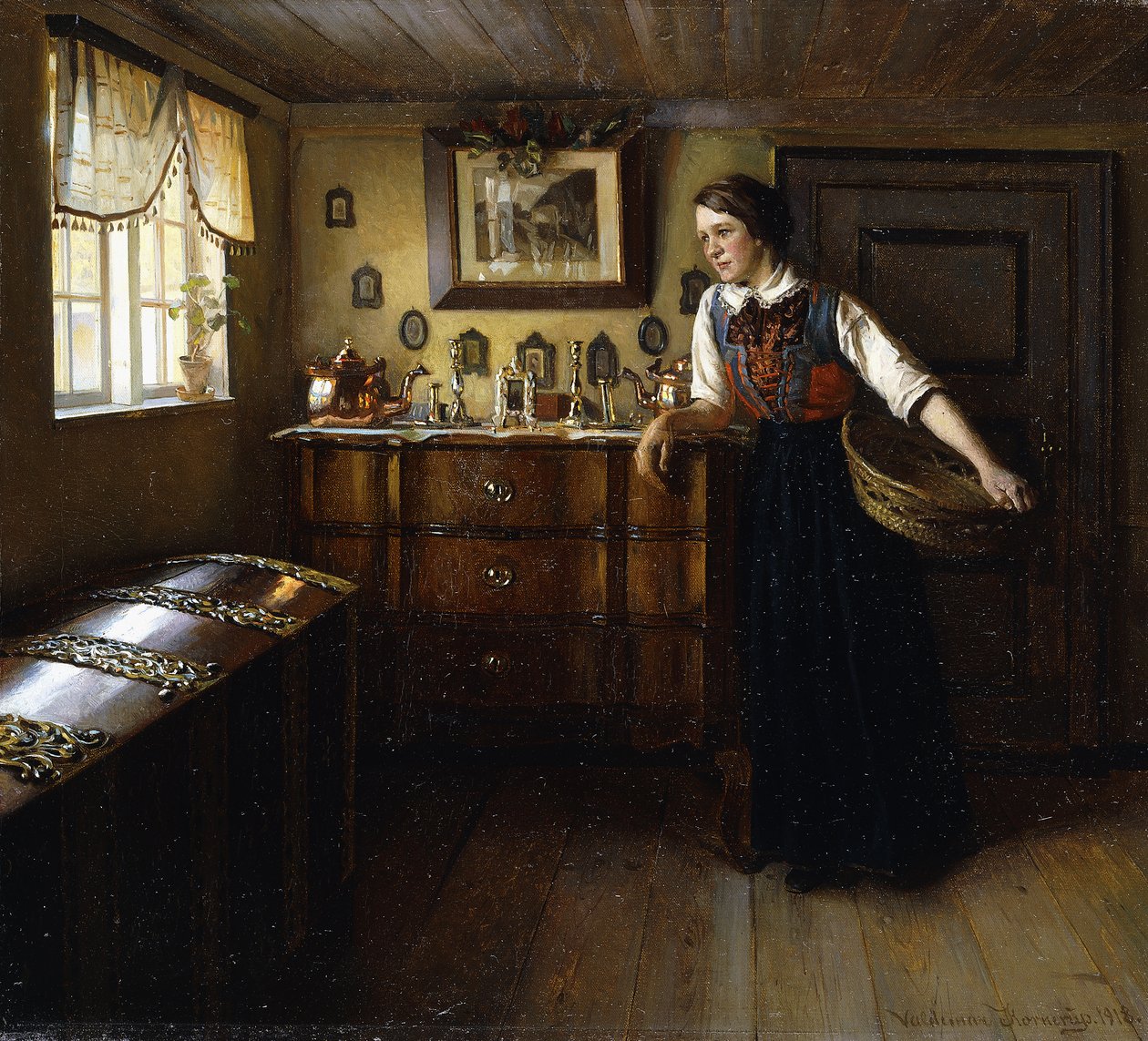 Um momento de descanso, 1918 de Valdemar Kornerup