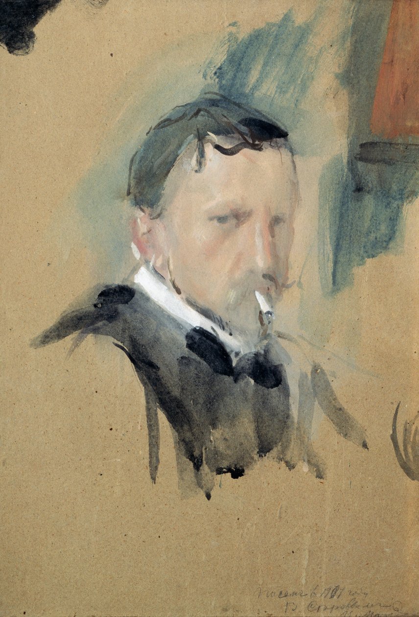 Auto-retrato, 1901 de Valentin Aleksandrovich Serov