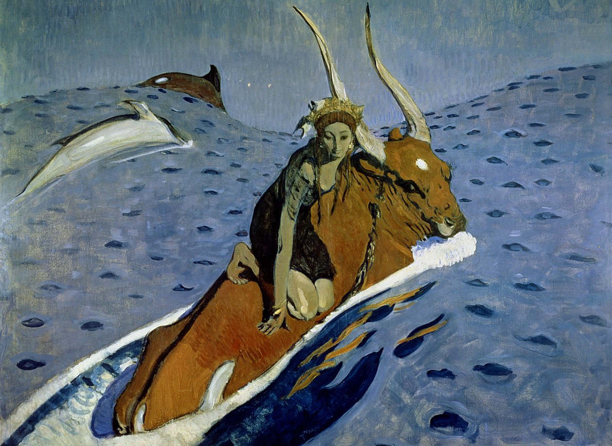 O estupro da Europa, 1910 de Valentin Aleksandrovich Serov