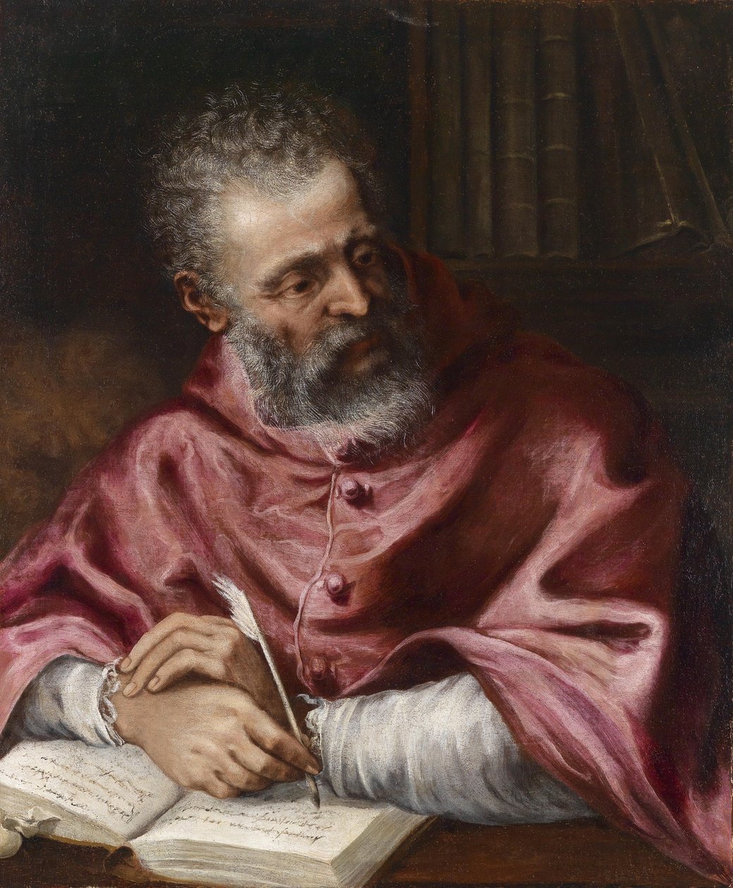 Retrato, de, um, cardeal de Valentin Lefebvre