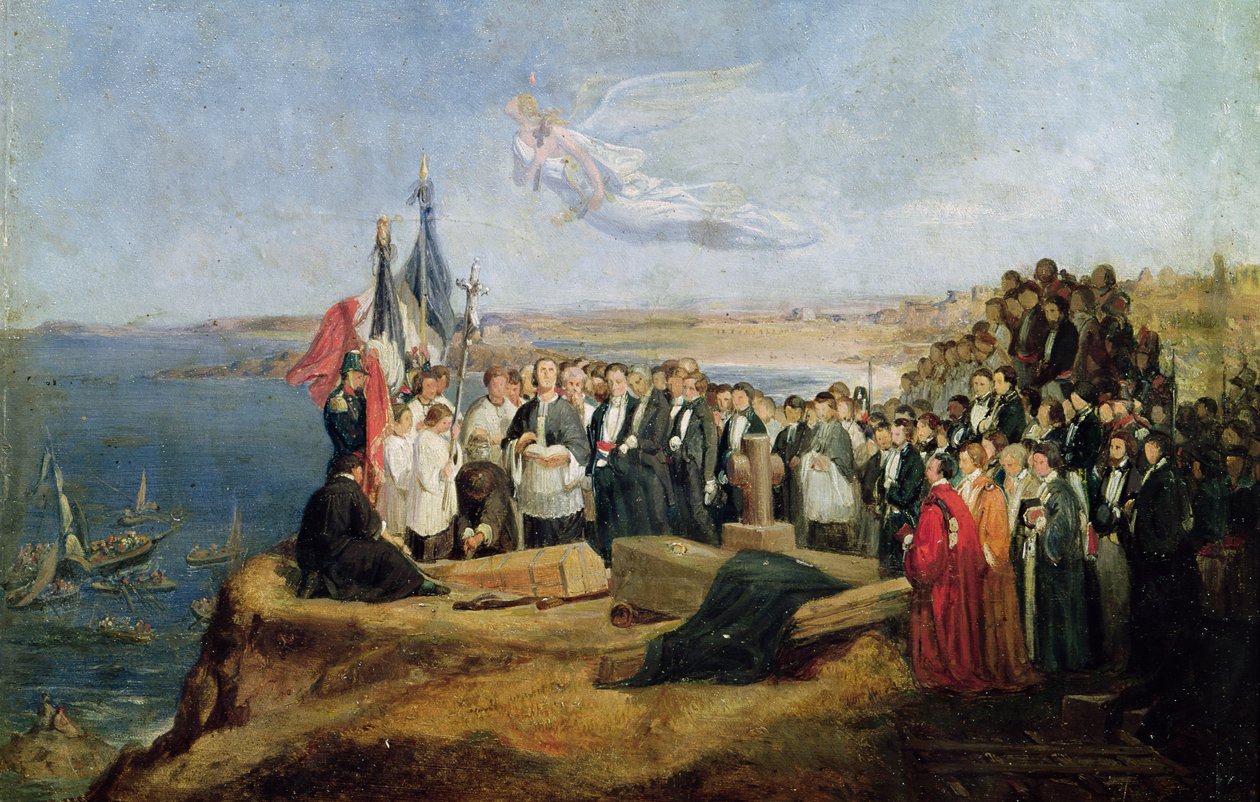 Enterro do visconde de Chateaubriand (1768-1848) em Grand-Be, 19 de julho de 1848 de Valentin Louis Doutreleau
