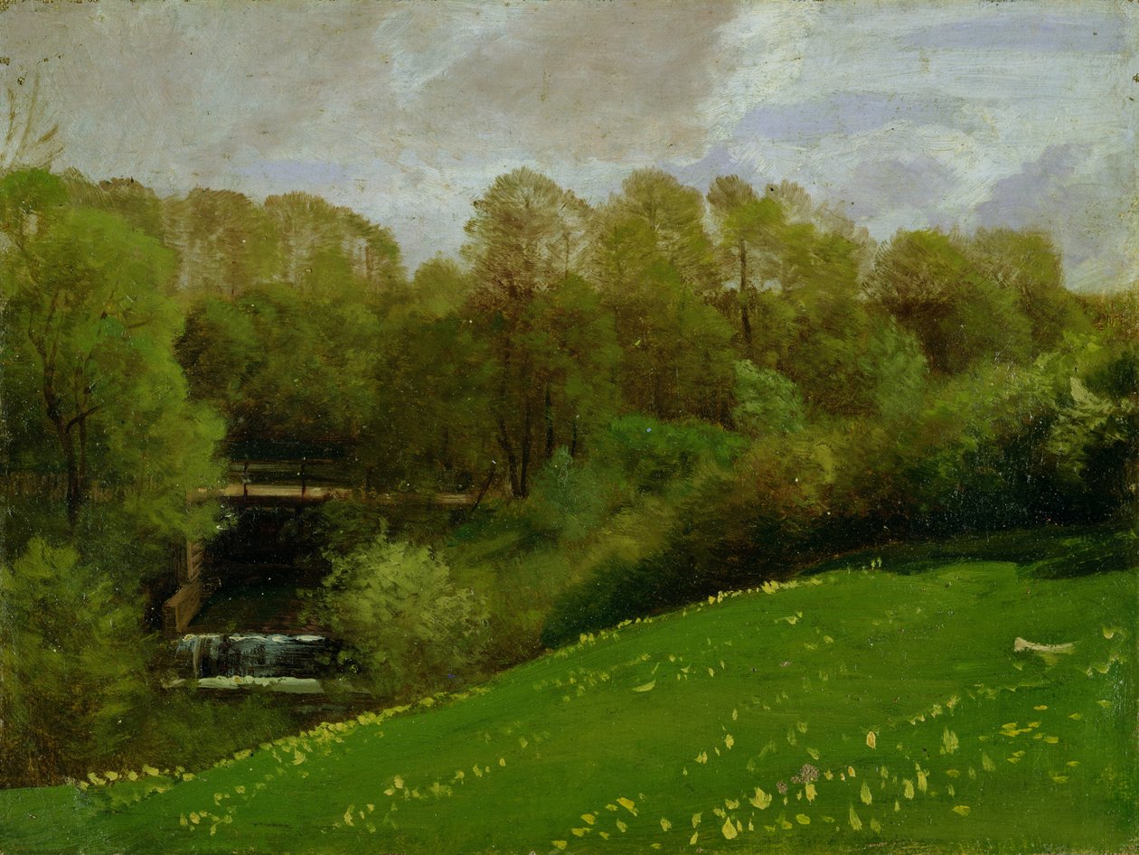 Prado e bosque, 1895 de Valentin Ruths