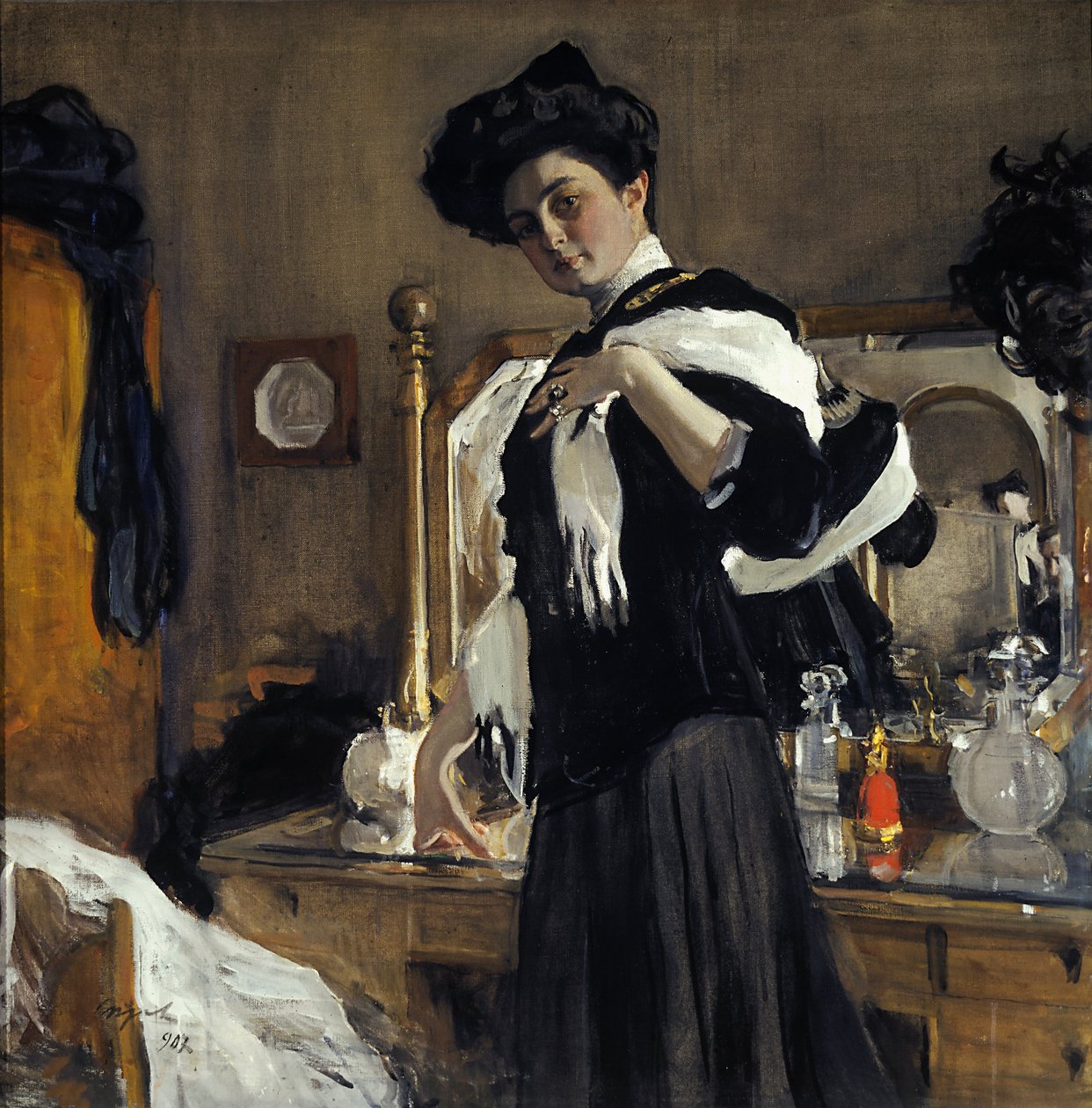 Retrato de G.L. Hirschman de Valentin Aleksandrovich Serov